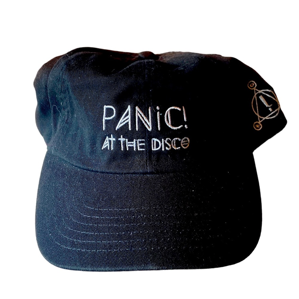 Panic at the Disco Band Black Concert Tour Strapback Baseball Hat OS